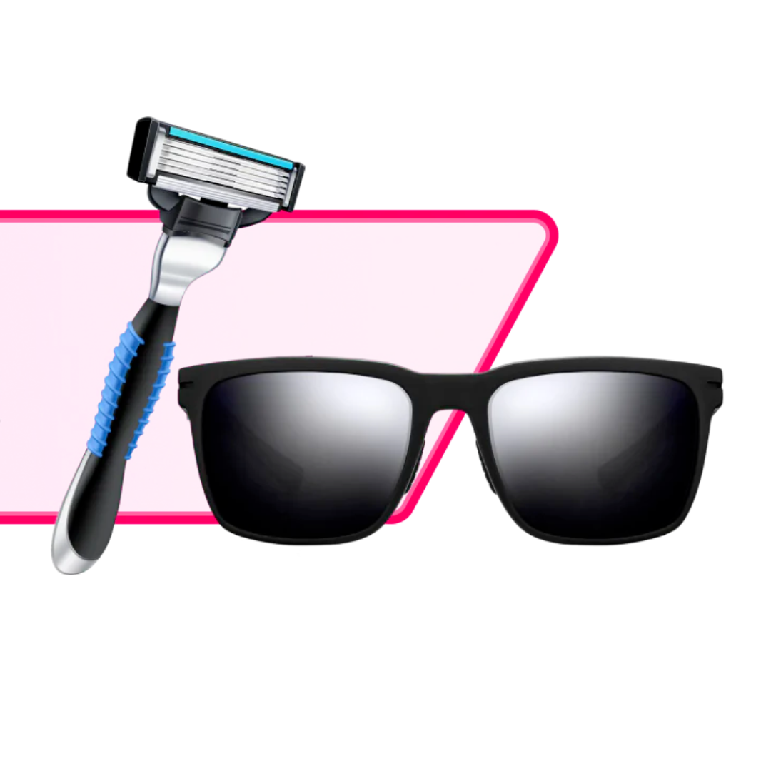 مجموعة النظارات الشمسية وشفرات الحلاقة IPL Blocker