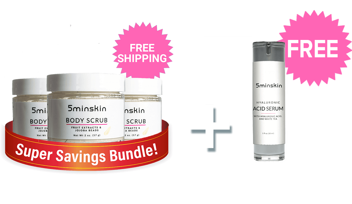 3x Body scrub + 1x Hyaluronic Acid - Upsell 3