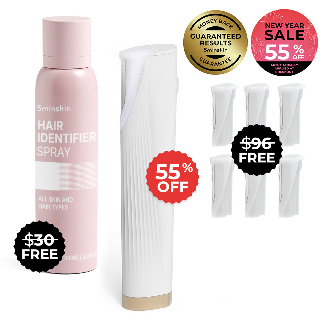 5MINSKIN ELECTRIC DERMAPLANING TOOL - 55% OFF NEW YEAR SALE + 2 FREE GIFTS (WORTH $126)