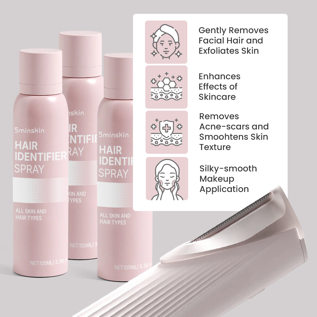 5MINSKIN ELECTRIC DERMAPLANING TOOL + FREE HAIR IDENTIFIER SPRAY - 50% OFF BLACK FRIDAY SALE
