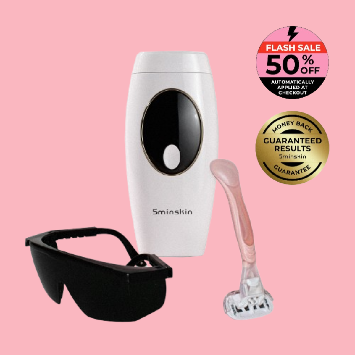 5MINSKIN AT-HOME LASER HAIR REMOVAL HANDSET - 50% OFF BLACK FRIDAY SALE