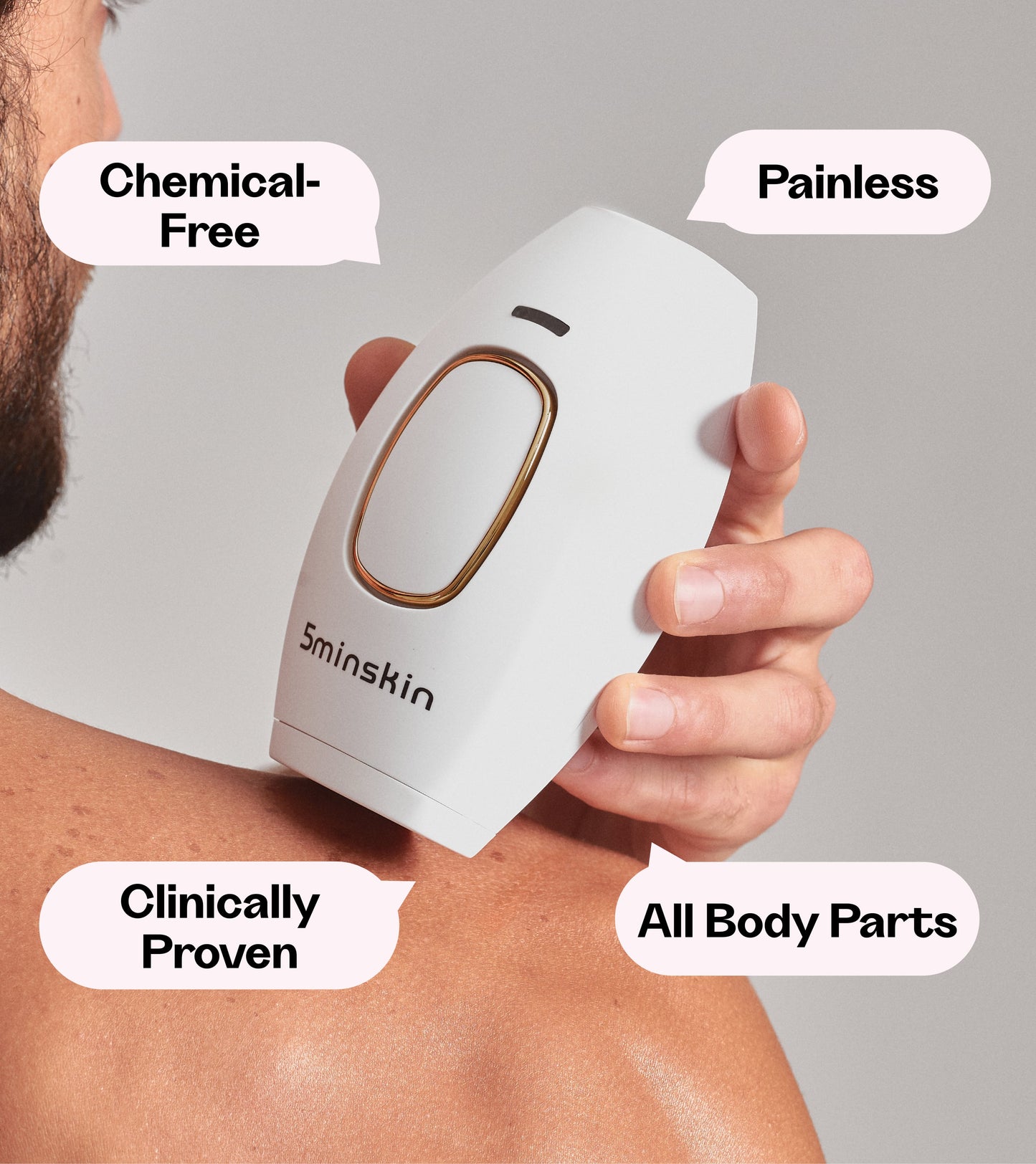 5MINSKIN AT-HOME LASER HAIR REMOVAL HANDSET